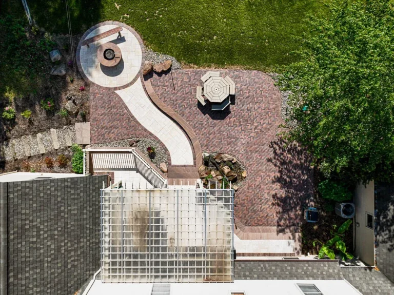 Paver walkway and patio